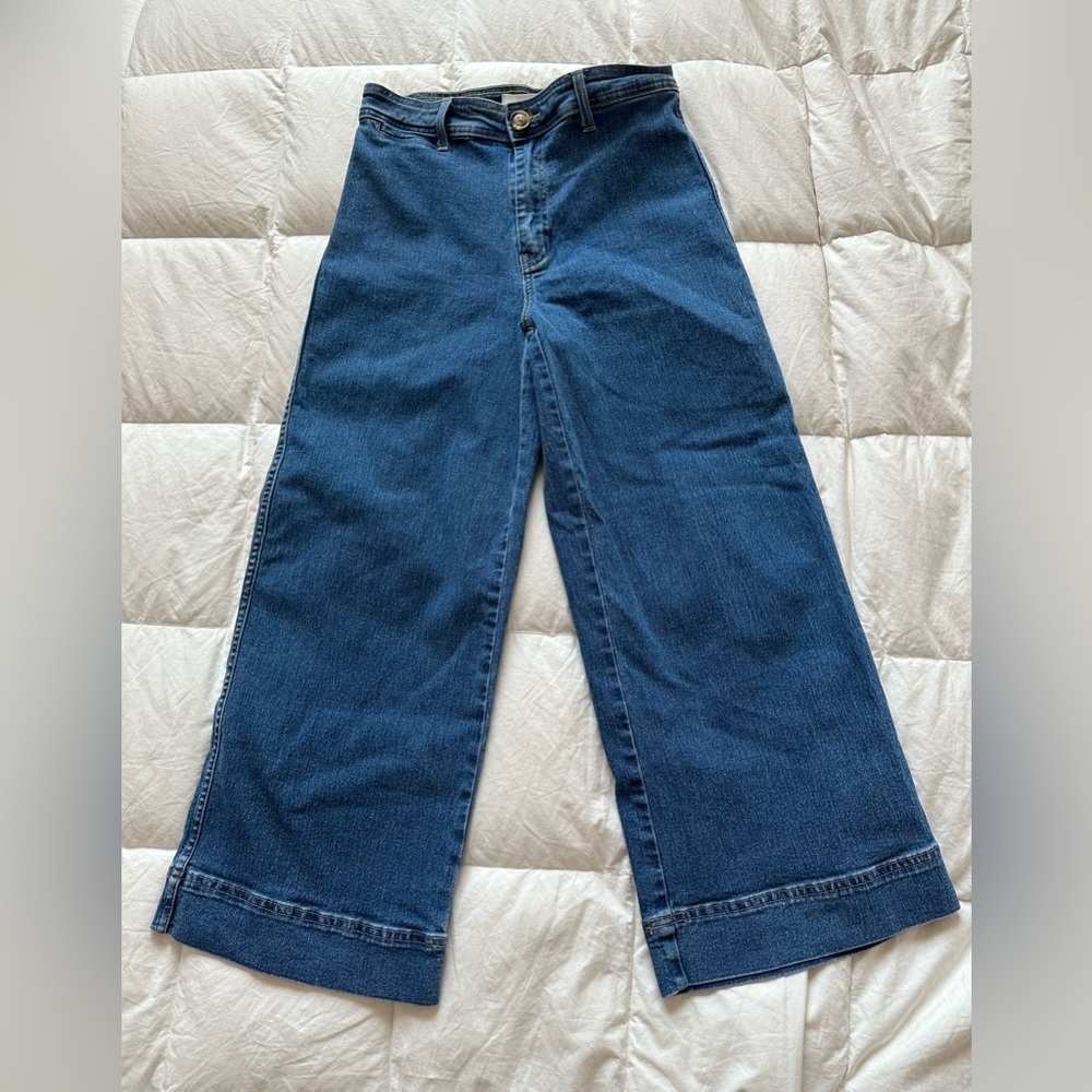 H&M high waisted wide-leg jeans
